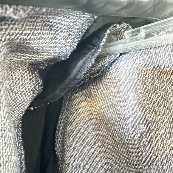 Zadig & Voltaire Mixed Media Textured Gray Jacket Black Sleeves Women’s Size 38 - Picture 9 of 11